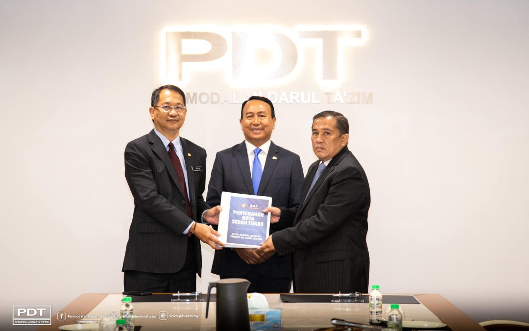 PENYERAHAN NOTA SERAH TERIMA TUGAS KETUA PEGAWAI EKSEKUTIF SAJSB